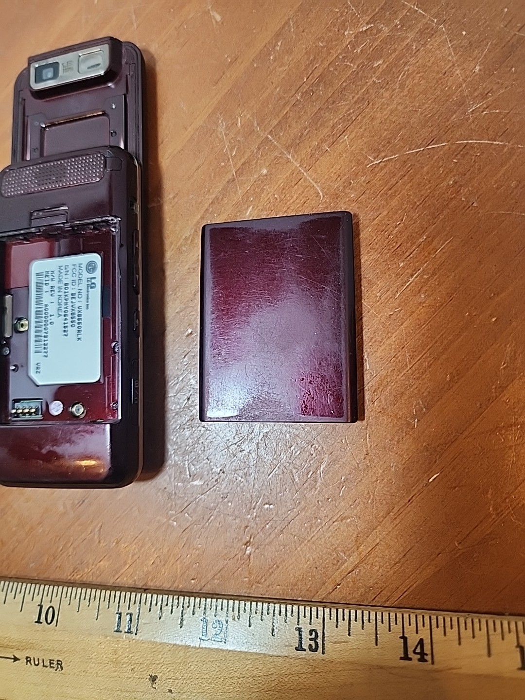 LG Chocolate 2 II VX8550 Burgundy Verizon Rare Slider Up Phone “UNTESTED” Read!