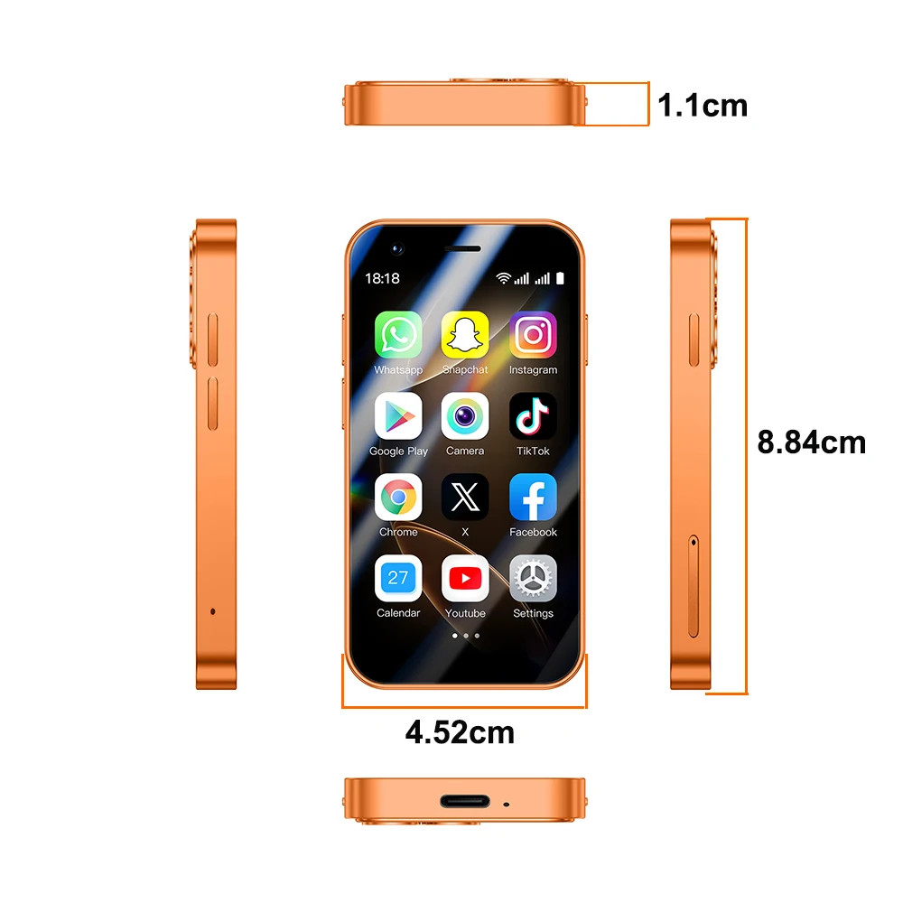 A17 Mini Android 8.1 Smartphone 3.0 inch 2GB RAM 16GB ROM Dual SIM Spare Phone