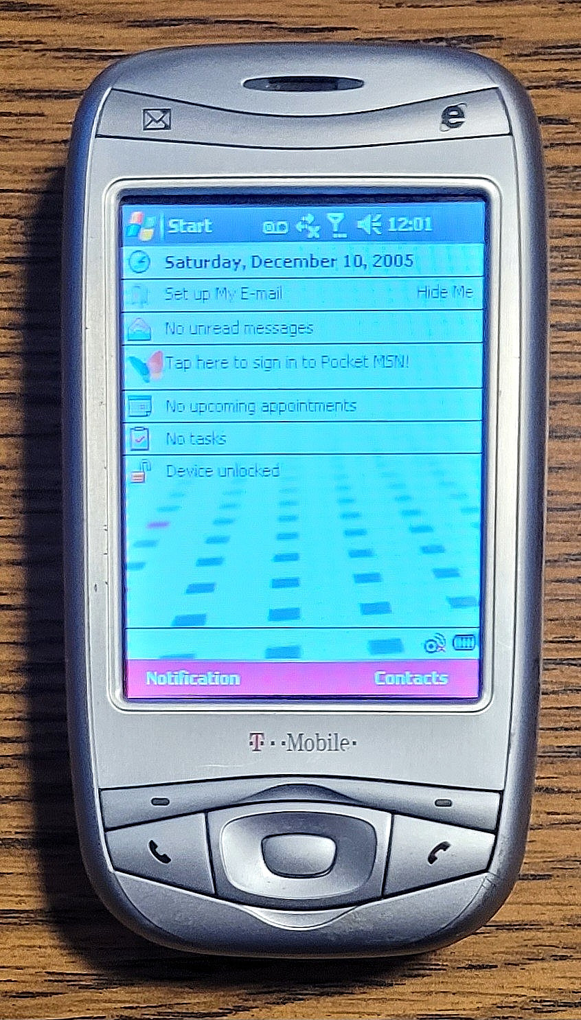 HTC Wizard 200 / WIZA200 – Silver ( T-Mobile ) Super Rare Windows Phone with Pen