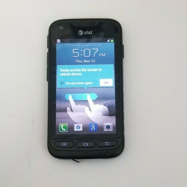 Samsung Galaxy Rugby Pro AT&T 8 GB Black (B- Grade) 4 in Screen