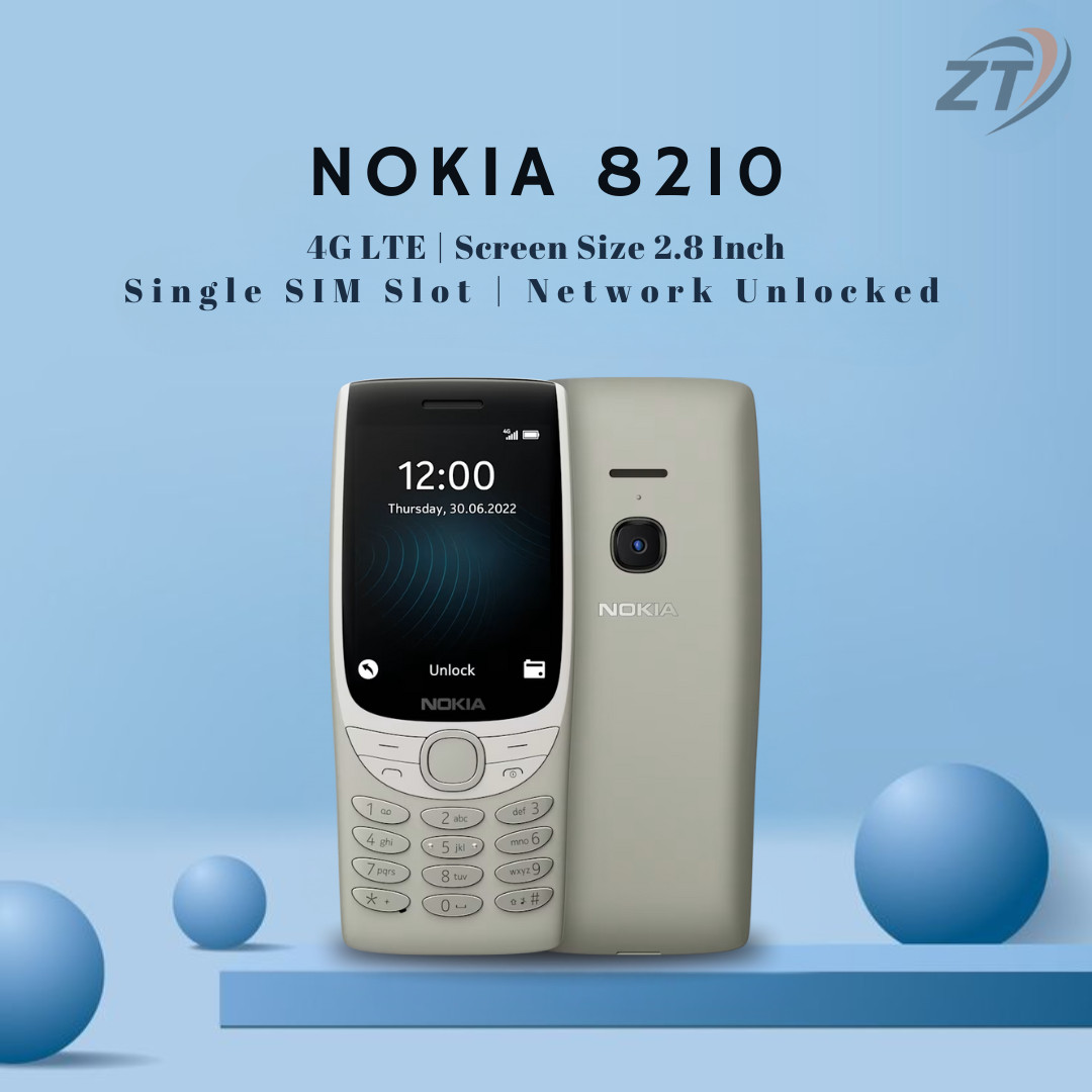 Nokia 8210 4G 2022 Dual Sim Unlocked Cell Phone 1450 mAh Big Buttons FM Radio