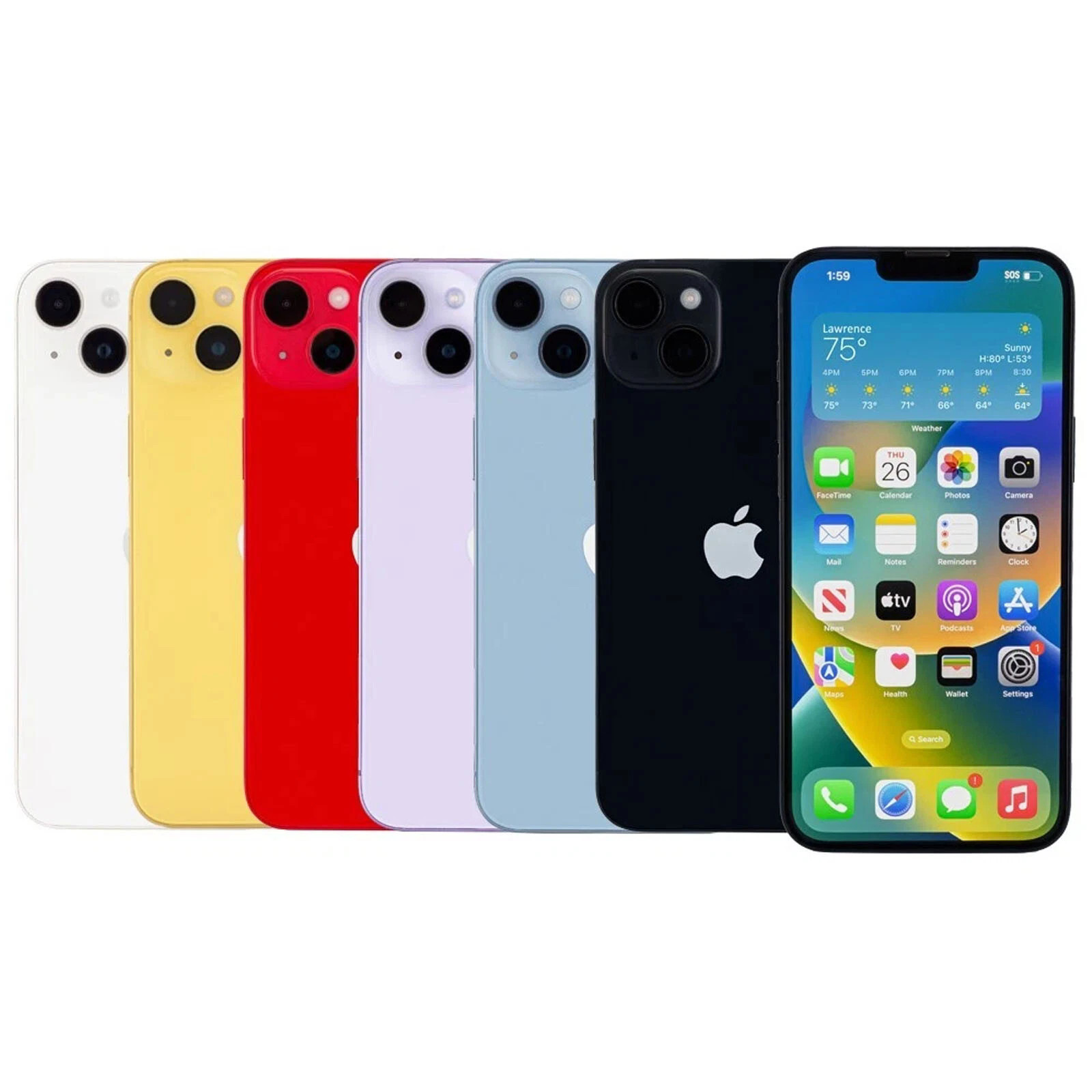 NEW SEALED Apple iPhone 14 Plus 5G 128GB A2632 Factory Unlocked Smartphone
