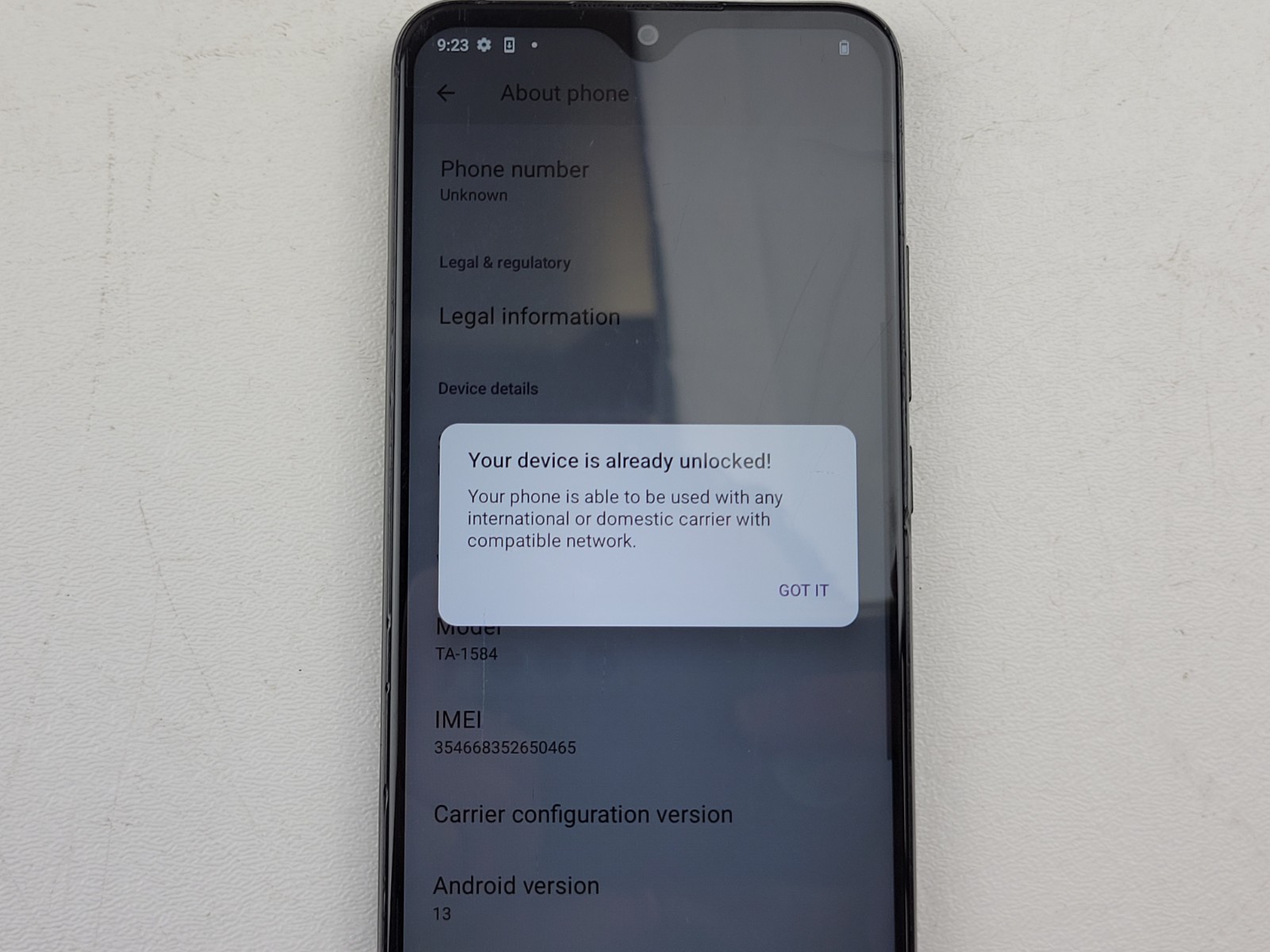 Nokia C210 (TA-1584) 32GB (GSM Unlocked) (MetroPCS) – *BAD SPEAKER* – H6909