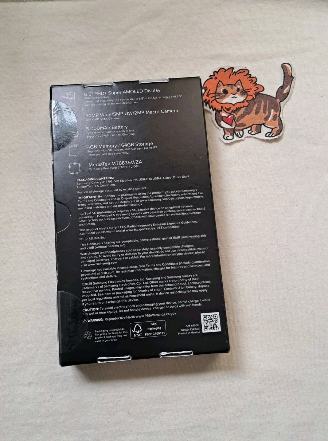 Factory Sealed Samsung Galaxy A15 5G 4GB Ram 64GB Storage SM-A156U Boost Mobile