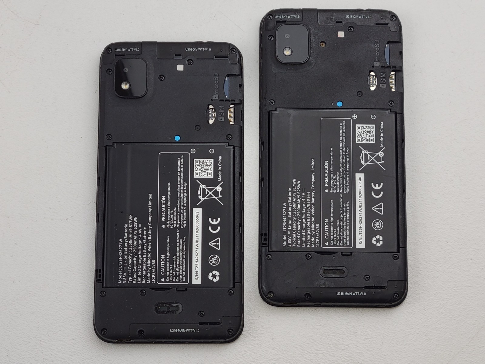 (Lot of 2) Wiko Life 3 (U316AT) 16GB (GSM Unlocked) (Assurance Wireless) – H6585