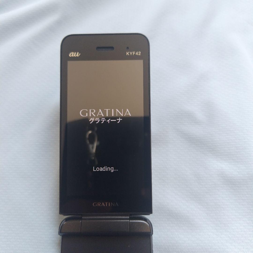Kyocera au Kyf42 Black Mobile phone Japanese Flip phone Garakei Keitai