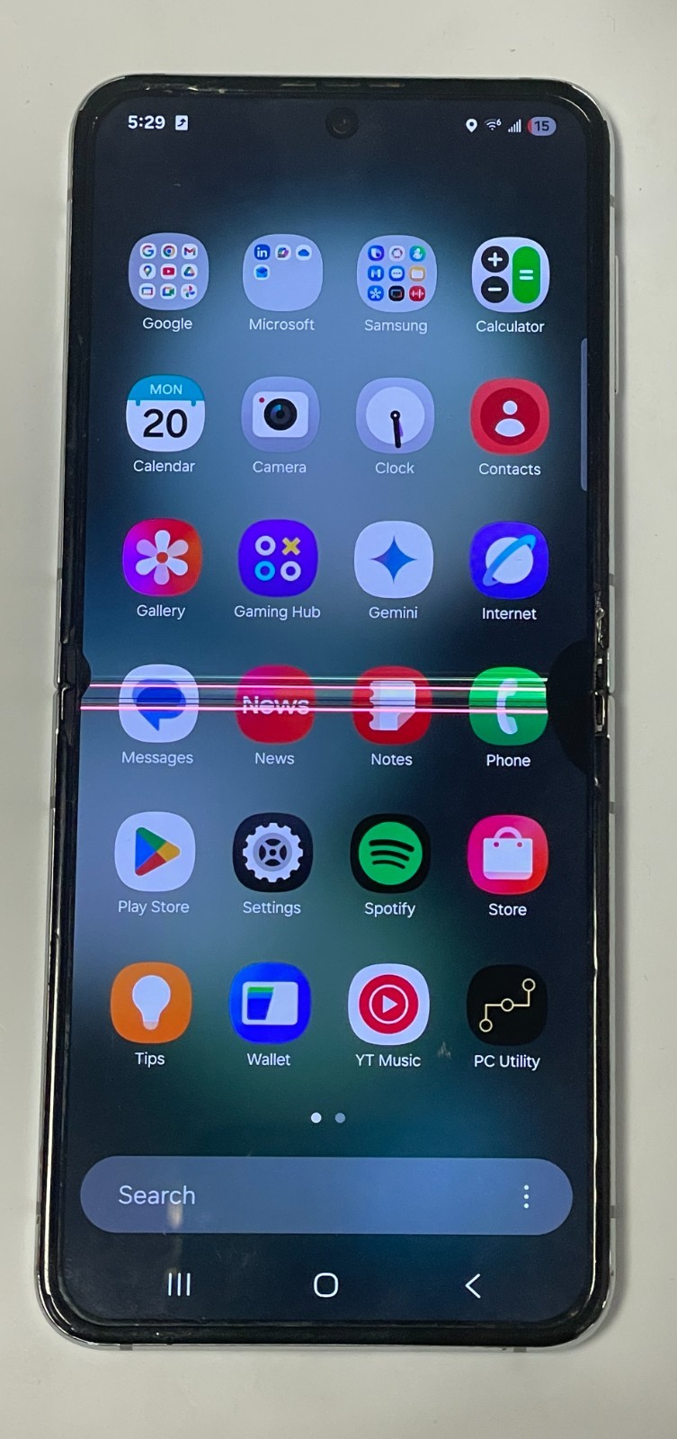 Samsung Galaxy Z Flip 5 5G SM-F731U Unlocked (Any Carrier) Big Dot + Thin Lines