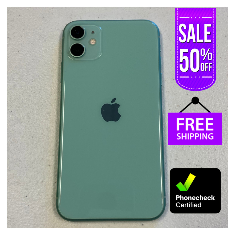 Apple iPhone 11 64GB/128GB – Black, Yellow, Green, Verizon, T-Mobile