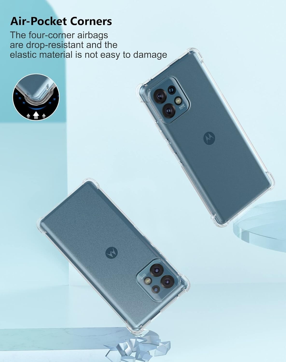 For Moto Edge Plus 2023 Case W/Slim Fit Shockproof Flexible TPU Protection Cover