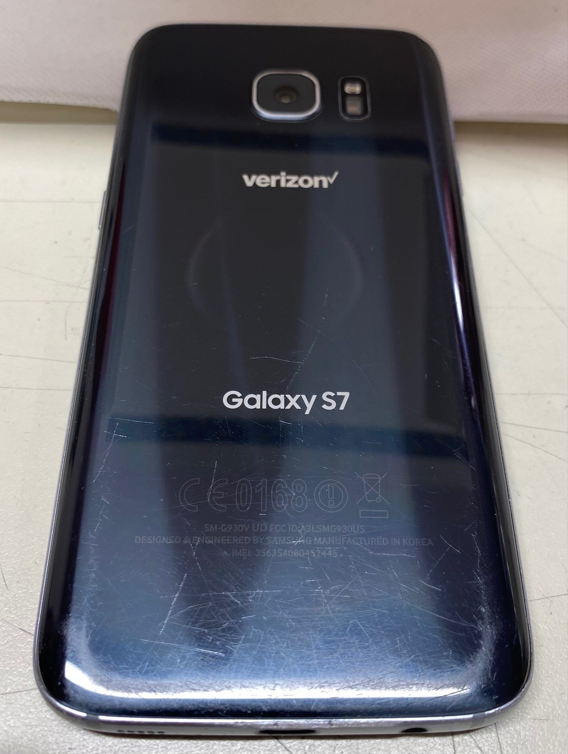 Samsung Galaxy S7 SM-G930V Verizon/GSM unlocked -Black -Used-Fair