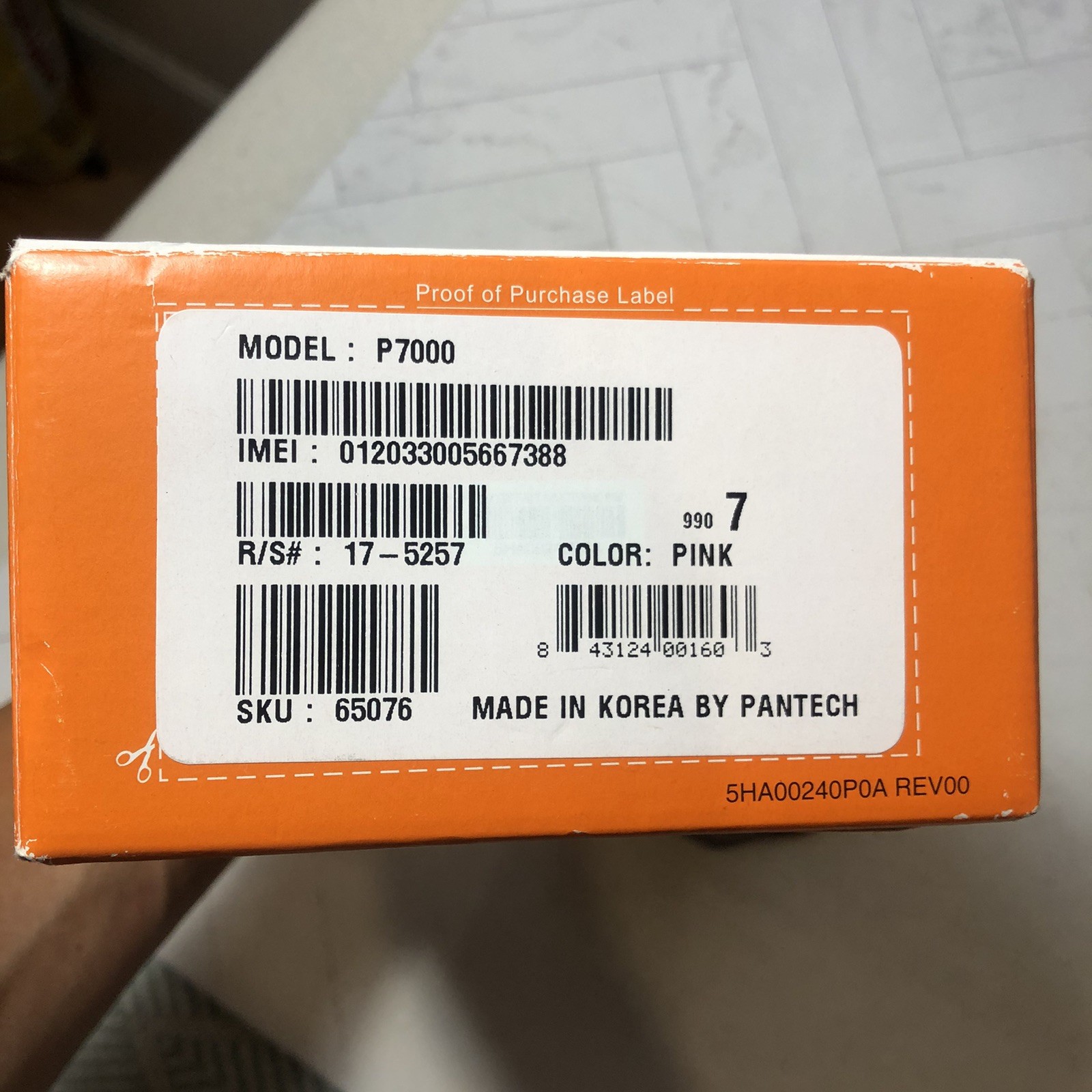 Pantech Impact P7000 AT&T Pink Slider Phone – USED WORKS