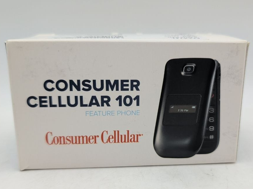 Alcatel OneTouch A392CC Flip Phone 2.4 Inch Consumer Cellular 2MP Camera GSM 2G
