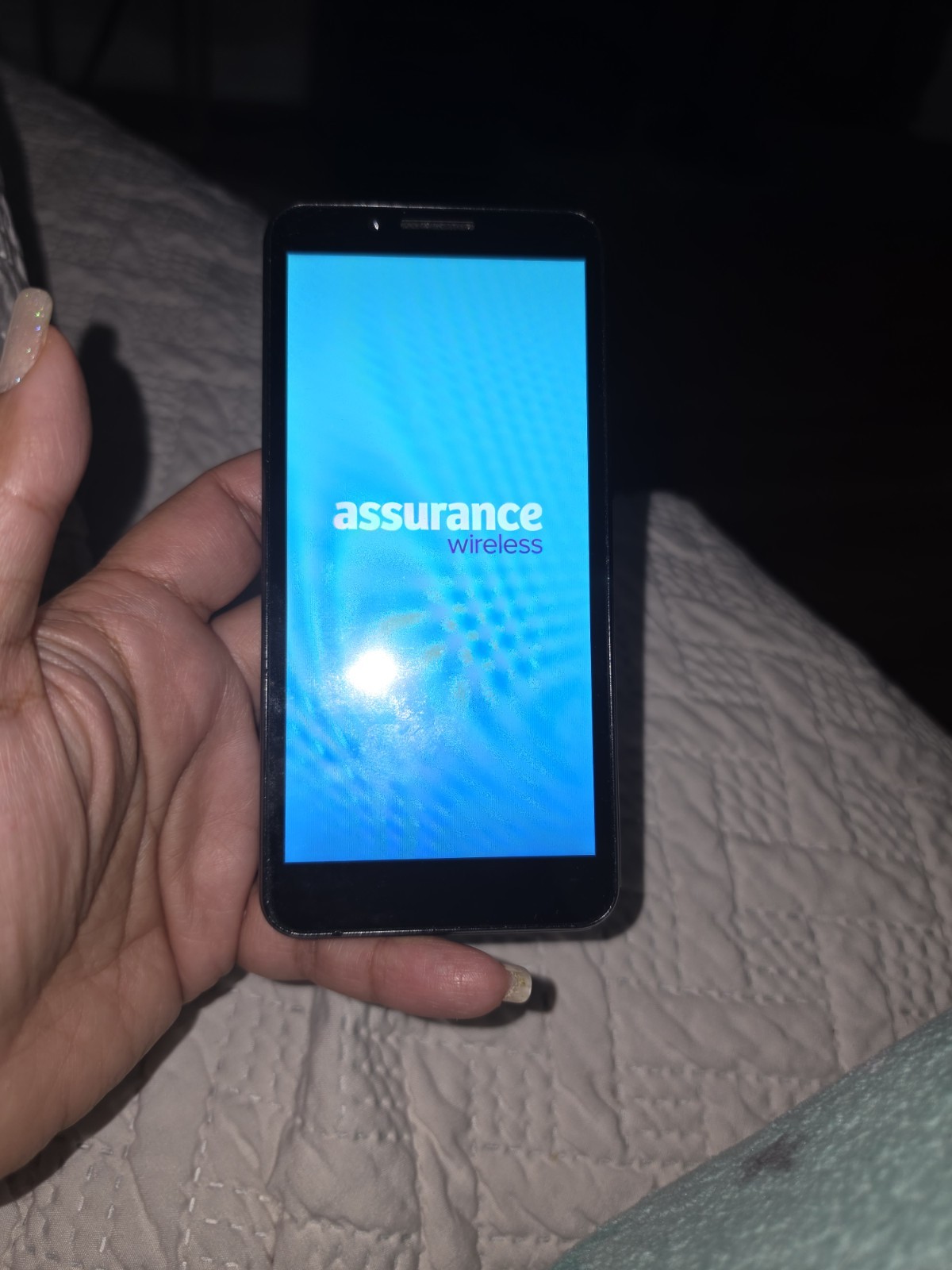 Assurance Wireless Smartphone – FOR PARTS / NOT WORKING – Stuck on Blue Screen