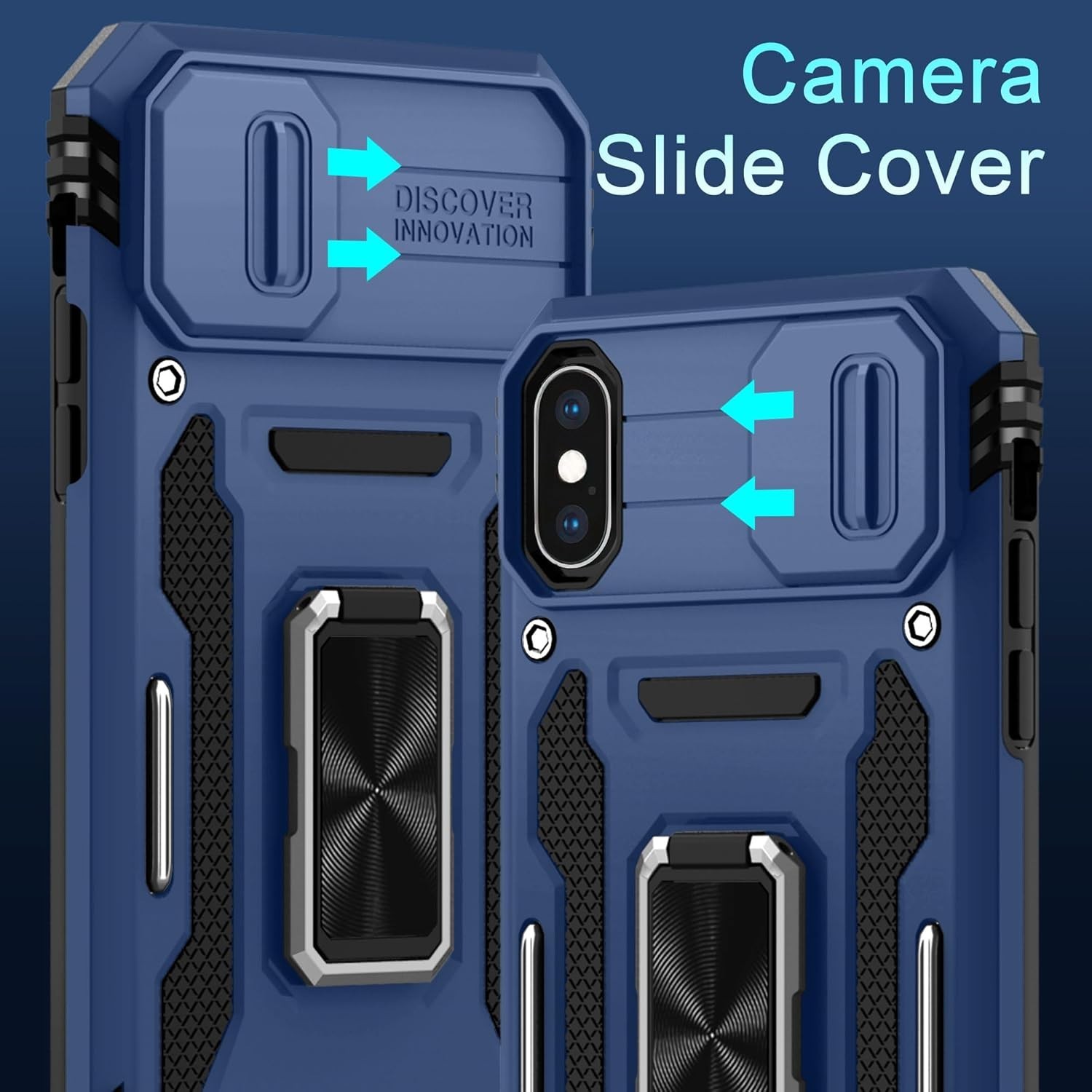 For IPhone Xs Max Case High Protection Premium Quality Cover Anti Drop Thin Blue