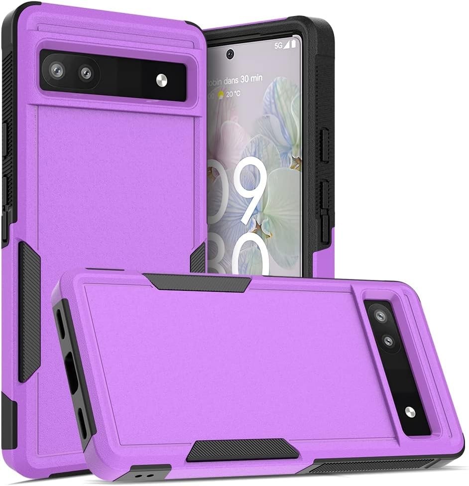 Google Pixel 6A 5G, Commuter Phone Case [Military Grade] 2 in 1 Shockproof Rugge