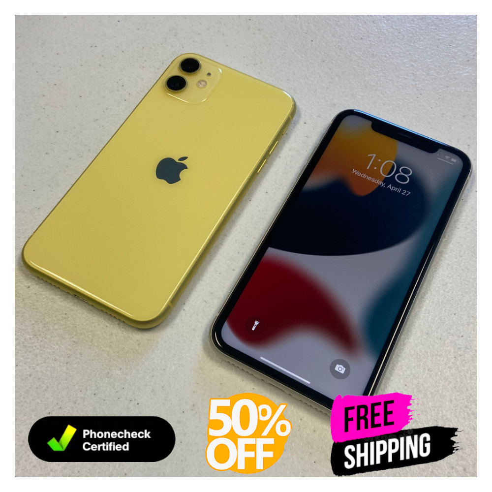 Apple iPhone 11 64GB Unlocked Verizon GSM T-Mobile Screen 6.1″ Smartphone