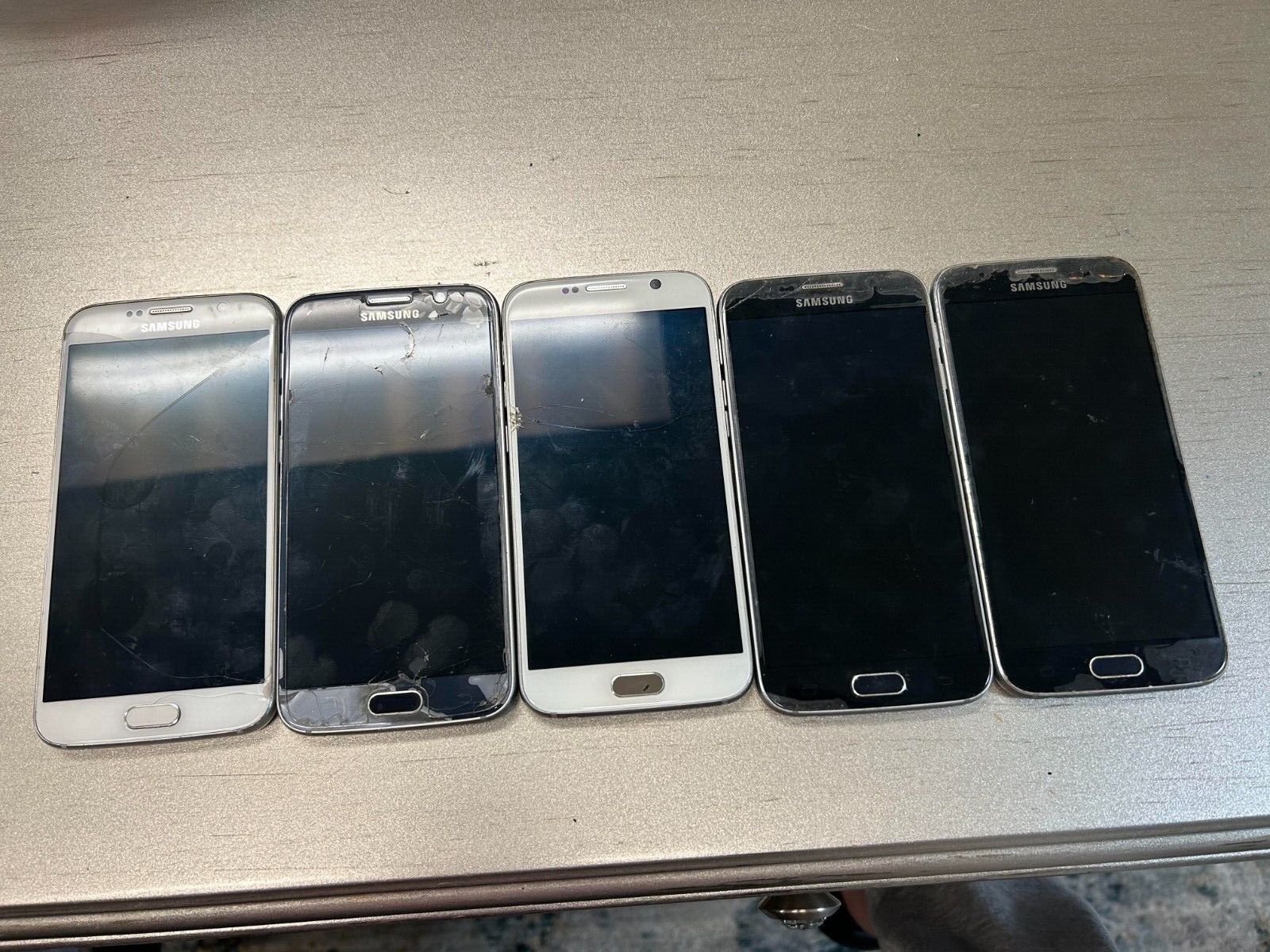 Lot of 5 Samsung SM-G920V Galaxy S6 Unlocked Smartphone PUB