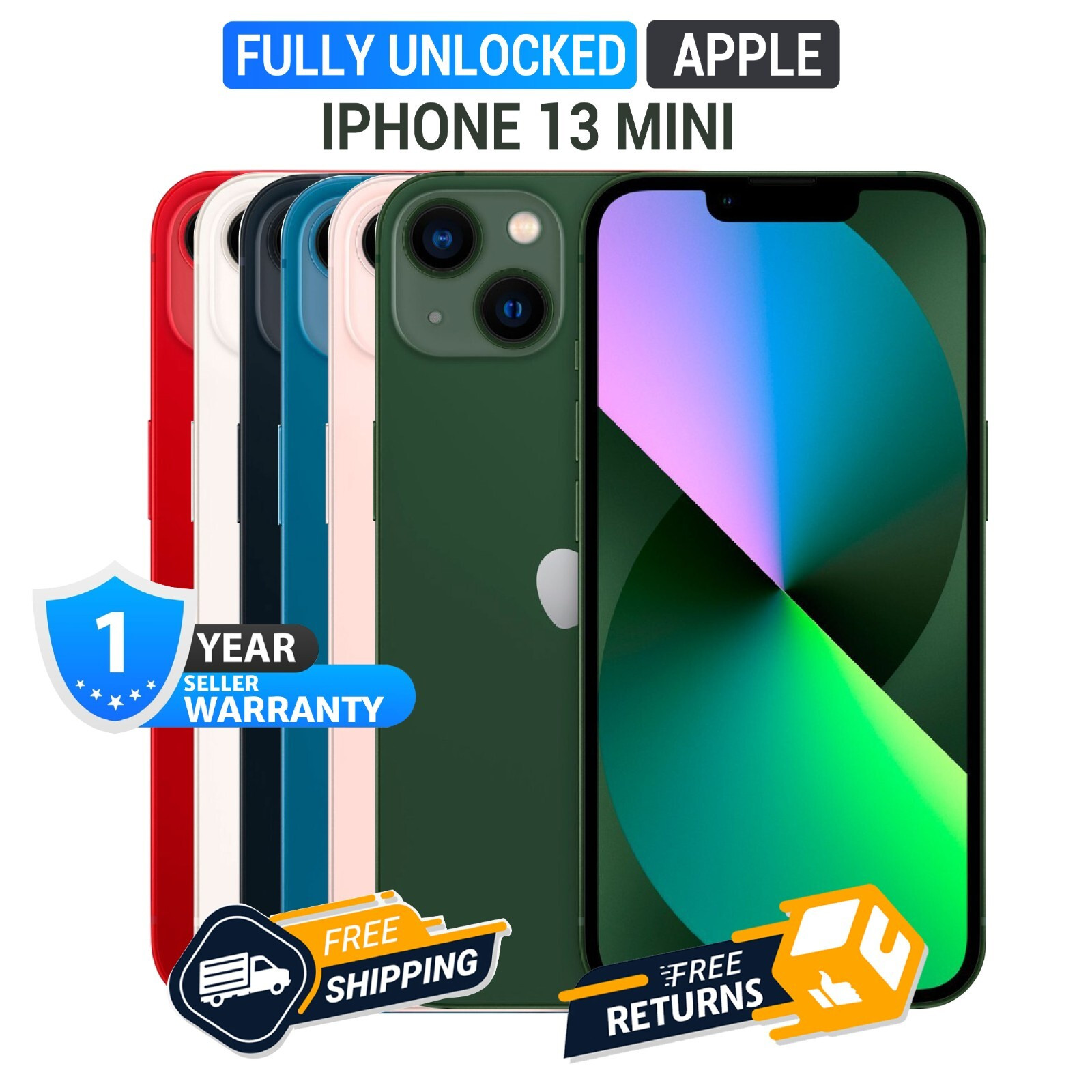 New Sealed Apple iPhone 12 Mini | 13 Mini 5G 128GB 256GB 512GB ( US Unlocked )