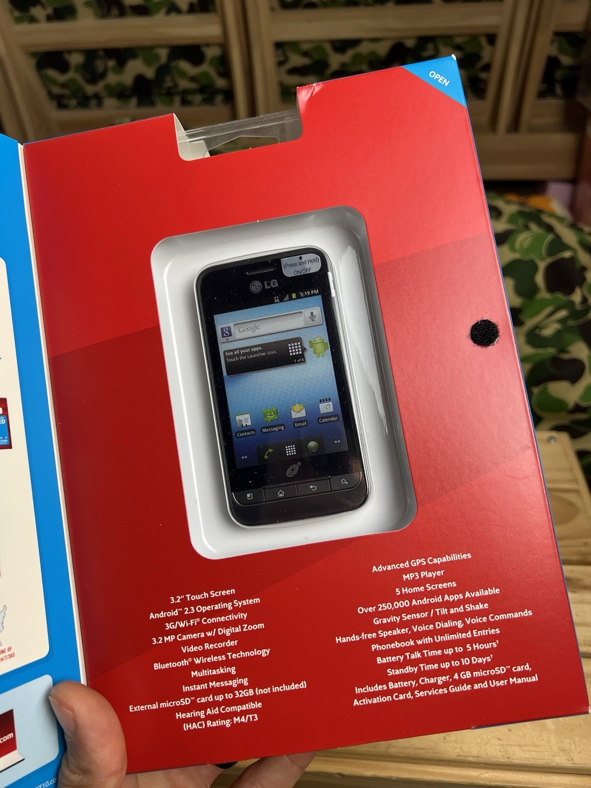 New NET 10 WIRELESS LG OPTIMUS 3G Smart Phone Net ANDROID 3.5″ TOUCHSCREEN