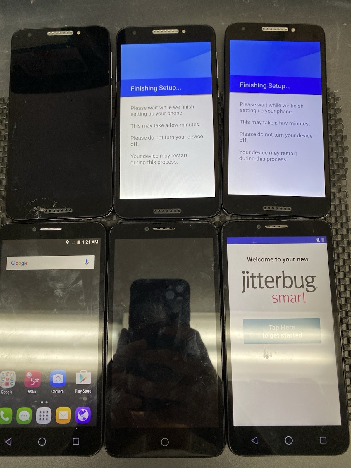Lot Of 6 GreatCall Jitterbug Smart2/Jitterbug Alcatel One Touch L4