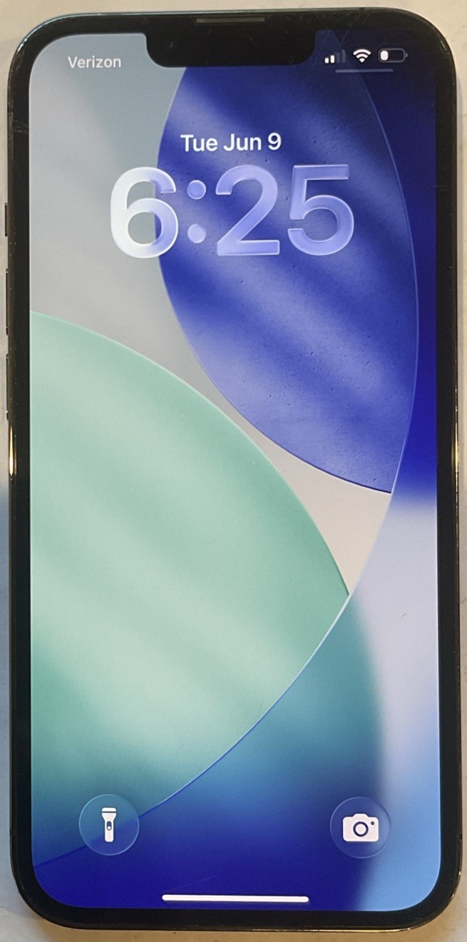 CRACKED BACK, GSM UNLOCKED, iPhone 13 PRO, 256GB A2483 MLR63LL/A FOR REPAIR.