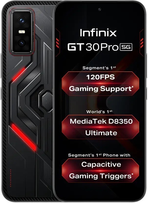Infinix GT 30 Pro 5G+ Blade White 256 GB 12 GB RAM Global Version Unlocked