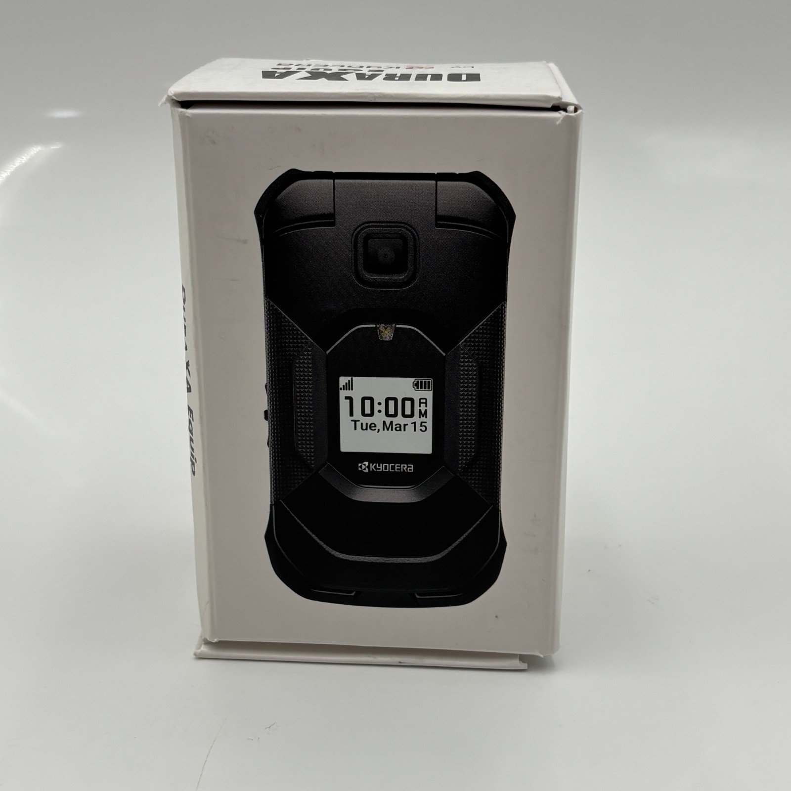 Kyocera DuraXA Equip 4G LTE 16GB Flip Phone Black Unlocked New Open Box