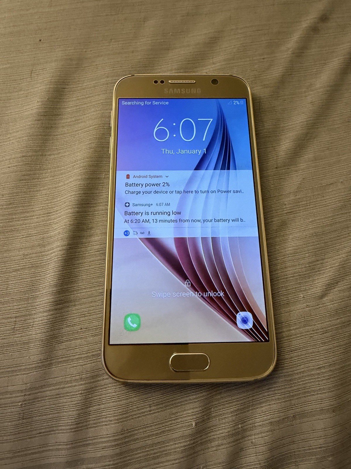 Samsung Galaxy S6 – 32 GB – Gold Platinum (Sprint) READ FULL LISTING – AS-IS
