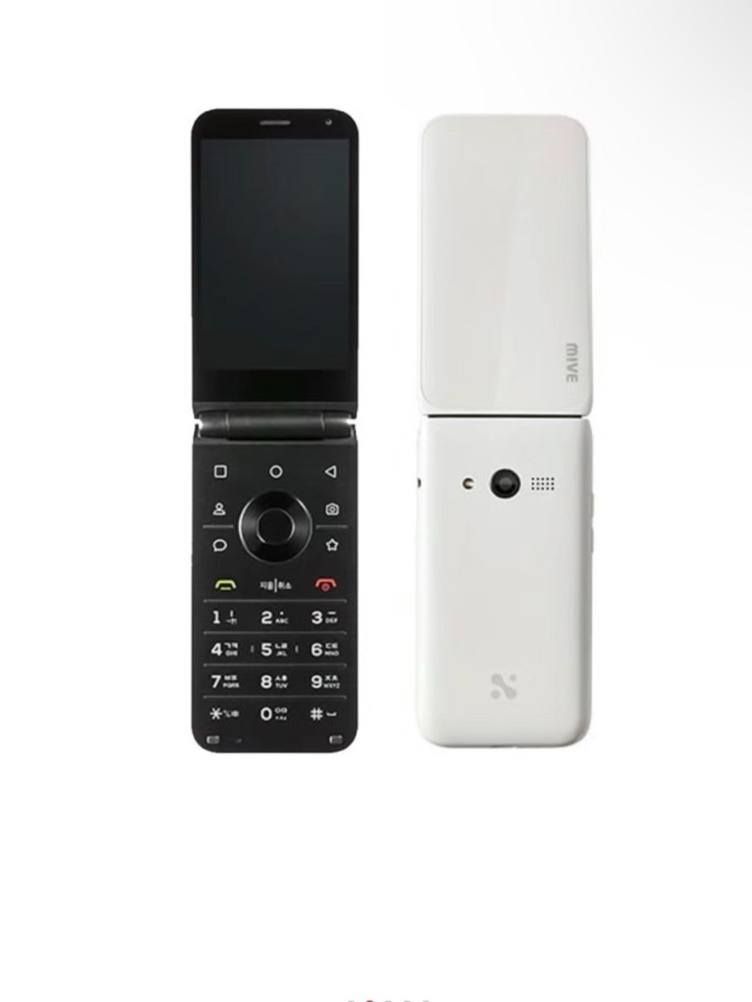 ALT MIVE Style Folder 2 AT-M120 (32GB, Unlocked, LTE/3G) – Black / White
