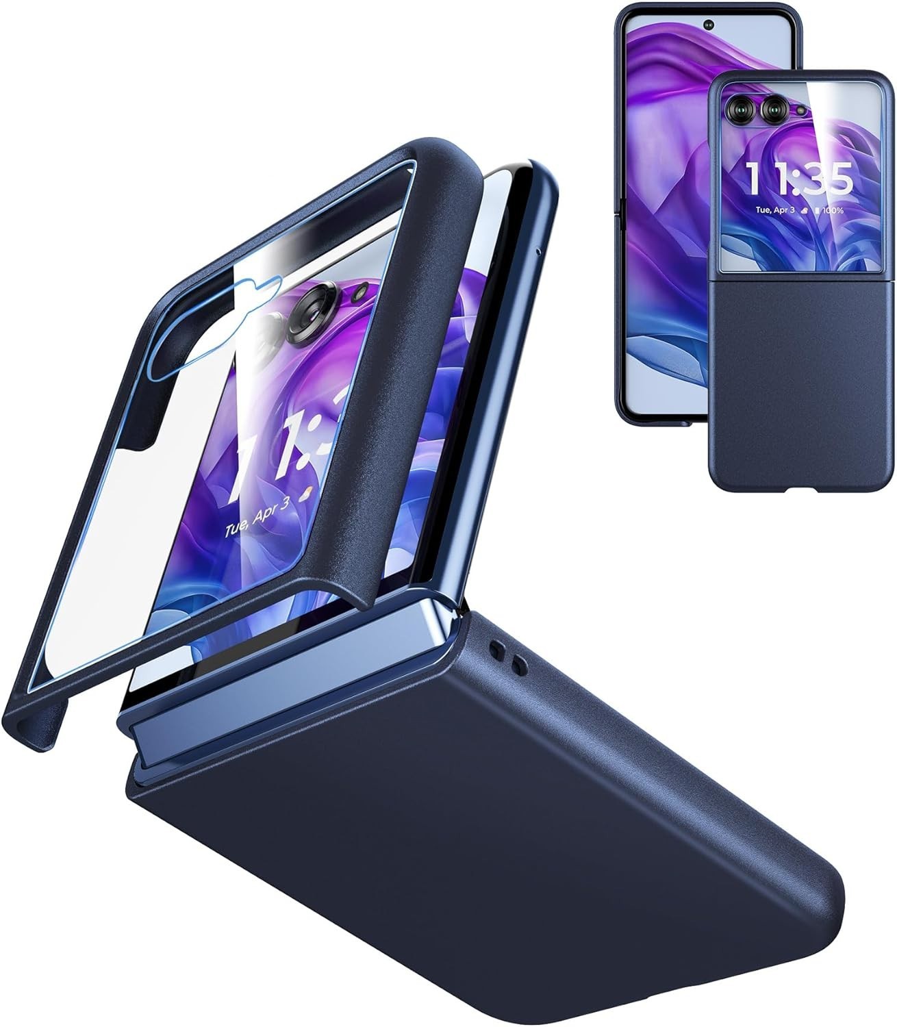 Case for Motorola Razr Plus 2024/2025 – Thin Hard Matte Polycarbonate Cover