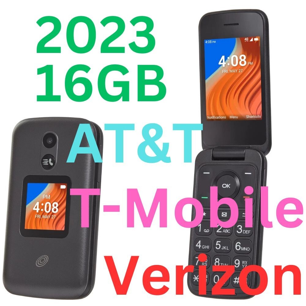 NEW UNLOCKED ALCATEL TCL FLIP 2 GSM CDMA 4G LTE SMART FLIP CELLPHONE KOSHER Comp