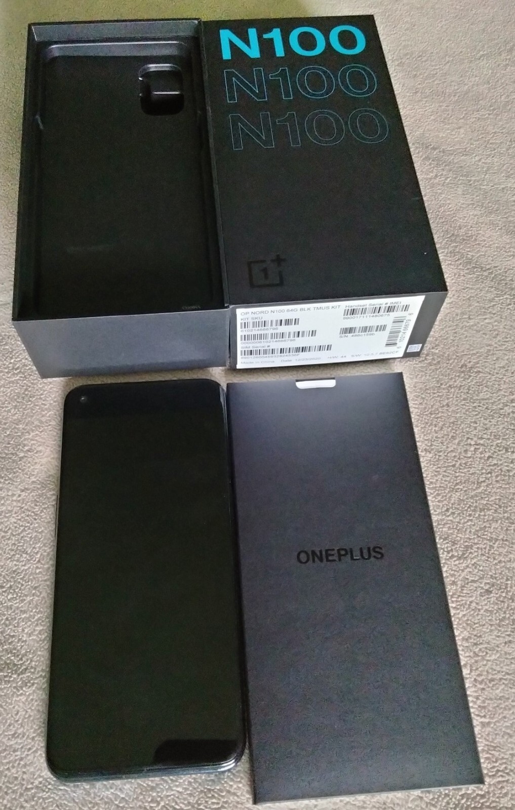 OnePlus Nord N100 64 GB Midnight Frost Metro Android phone exc working condition