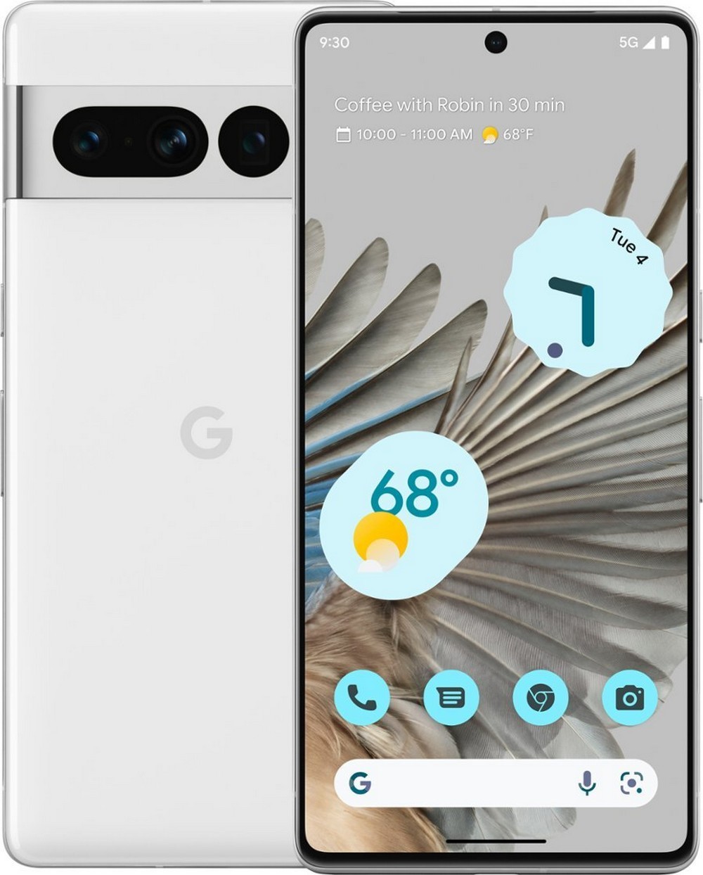 Google Pixel 7 Pro, Fully Unlocked, 128GB, White, 6.7 in Screen, Grade B-, GE2AE