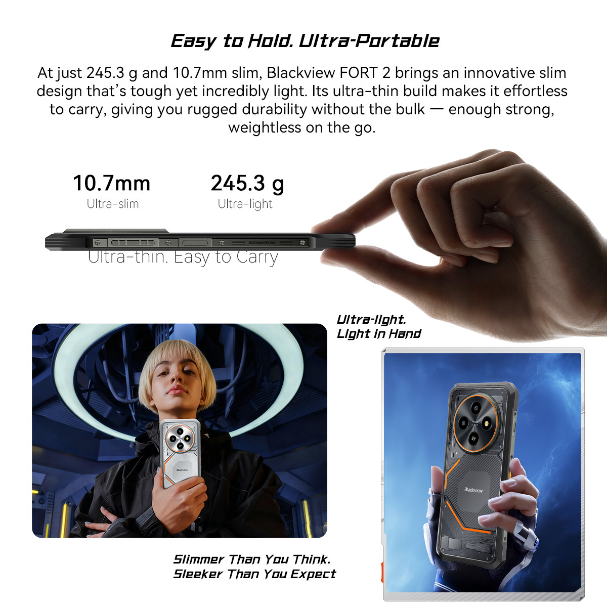 Blackview FORT 2 AI Rugged Smartphone 24GB+128GB 6.56″ Android 15 Dual SIM NFC