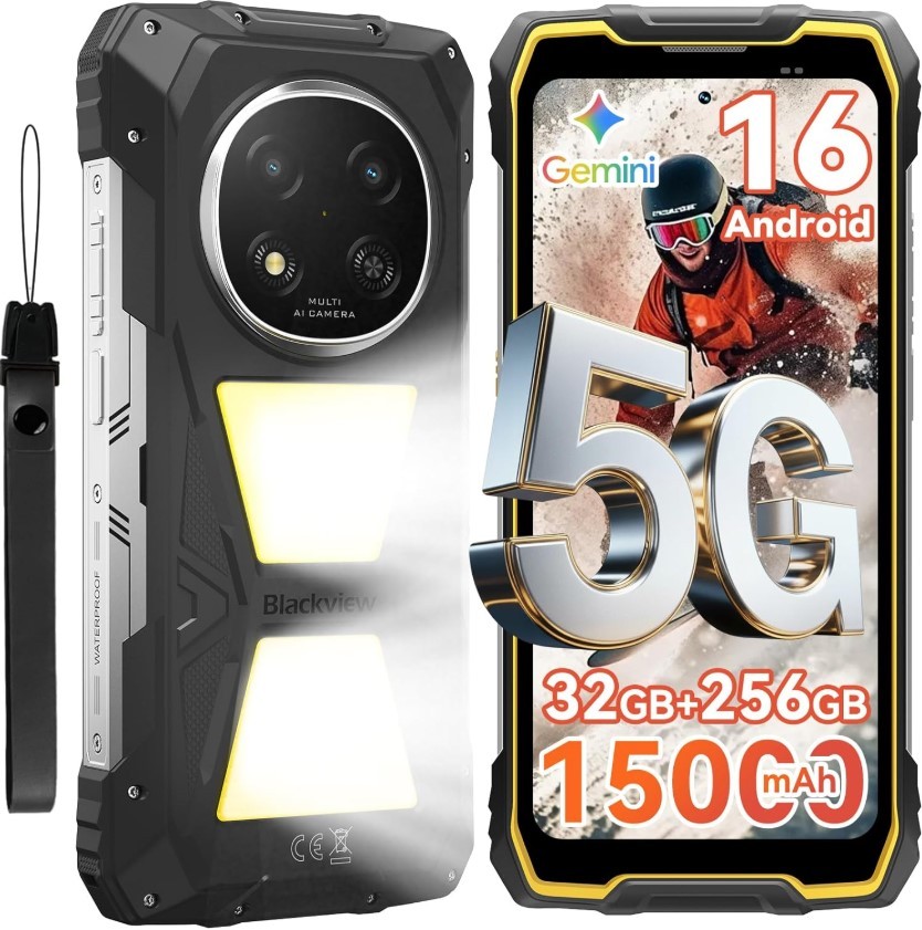 Blackview Rock 2 Pro 5G Rugged Smart Phone Android 16 32GB+256GB Unlocked