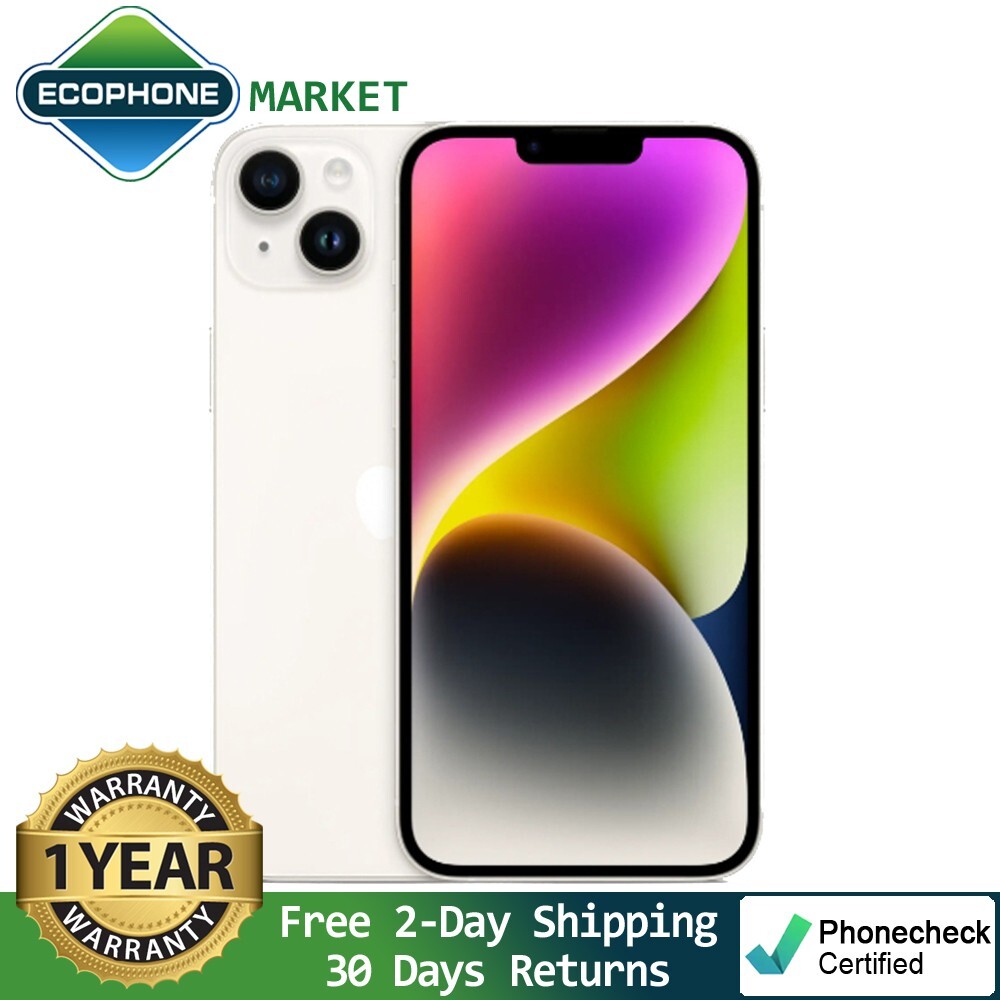 Apple iPhone 14 Plus – 128GB – Starlight (Unlocked) – Very Good Condition