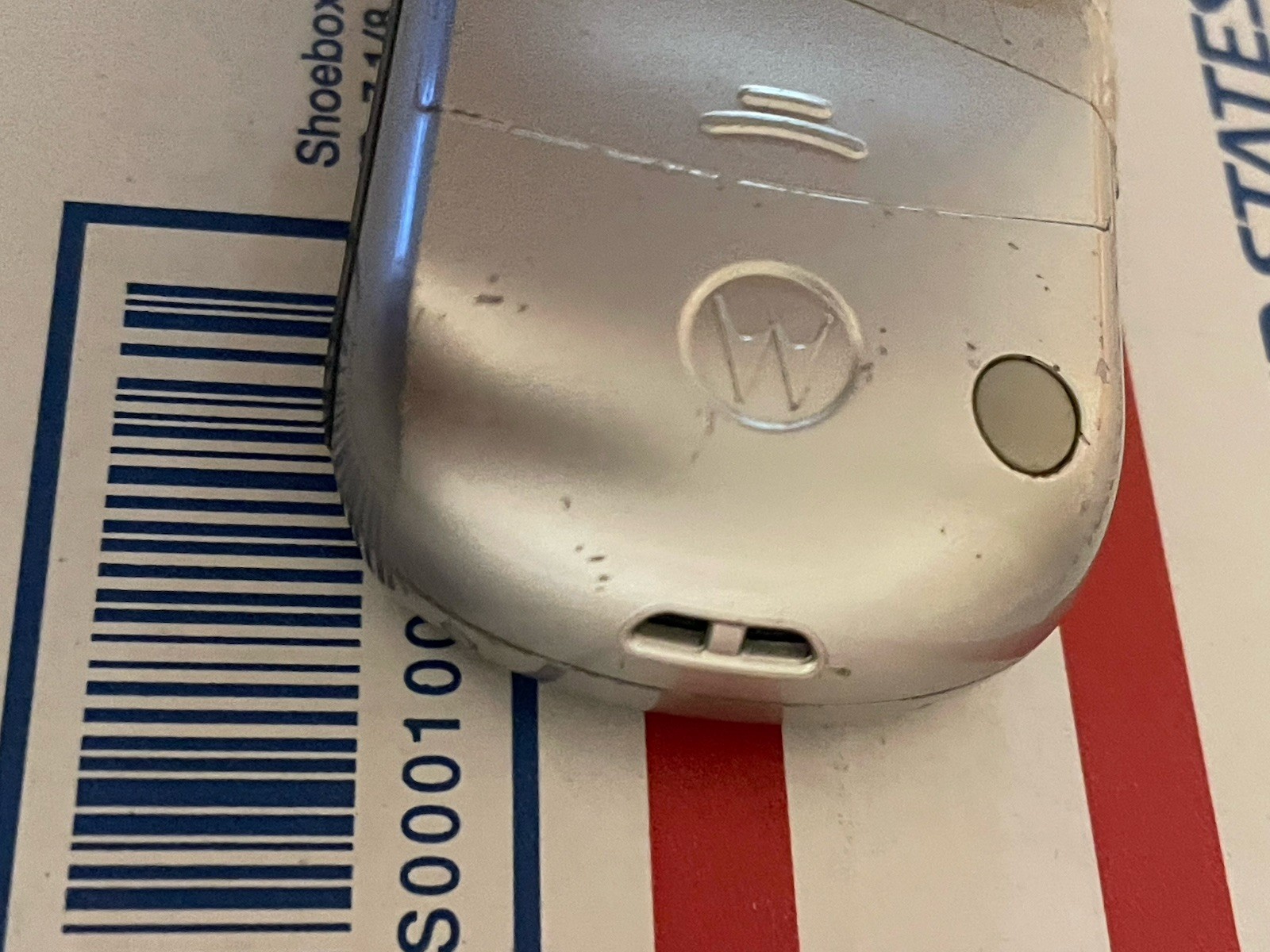 Motorola C139 Silver TracFone Cellular Bar Phone Untested ESTATE SALE FIND