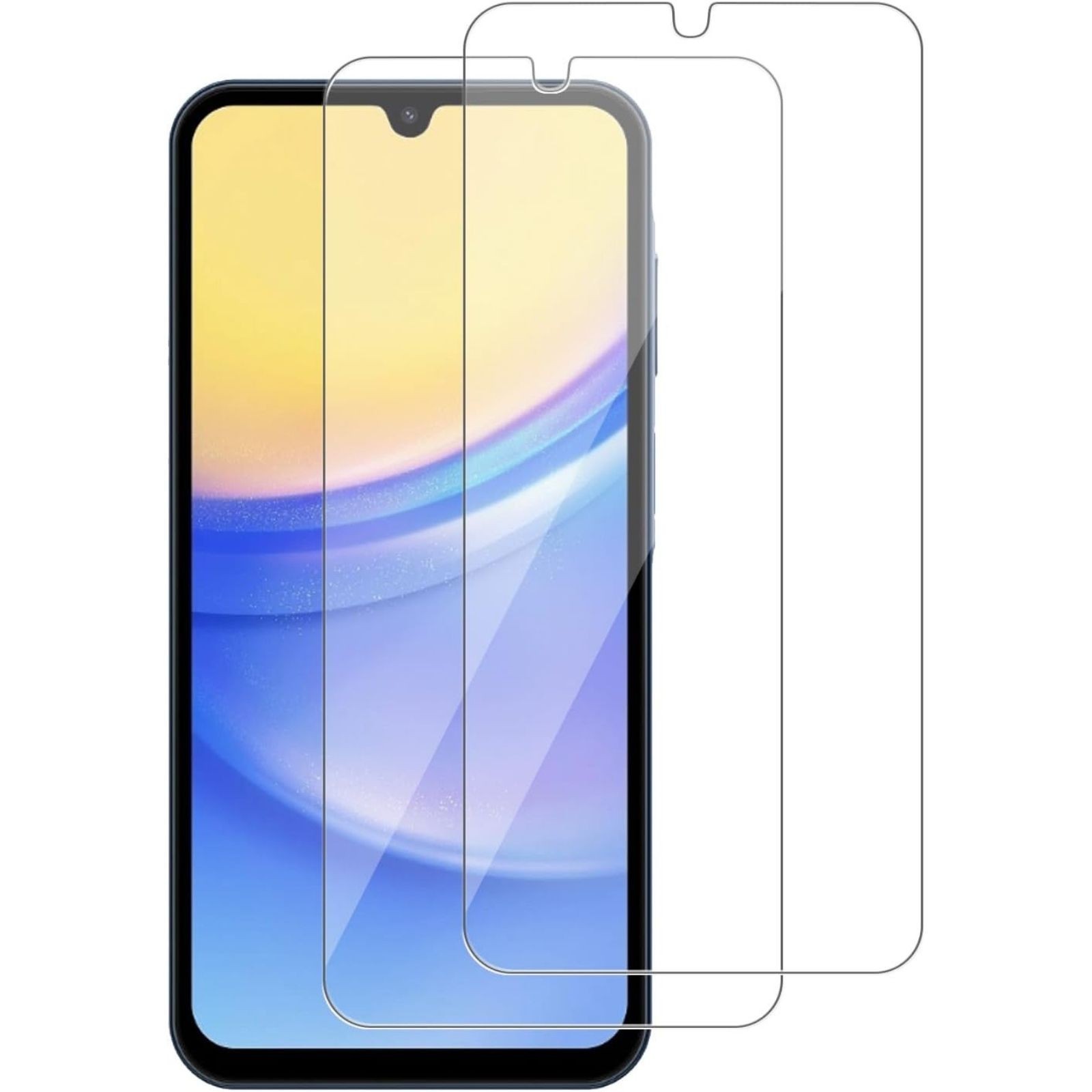 2 Pack for Samsung Galaxy A15 5G Screen Protector, Bubble Free & HD Clear