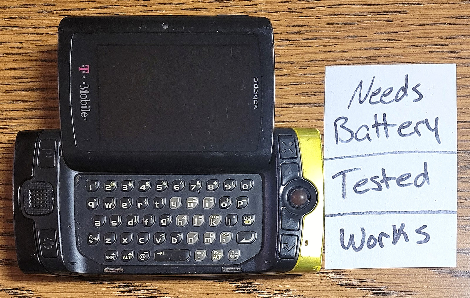 Sharp Sidekick 2008 PV210 – Black ( T-Mobile ) Smartphone – Tested / Needs Batt