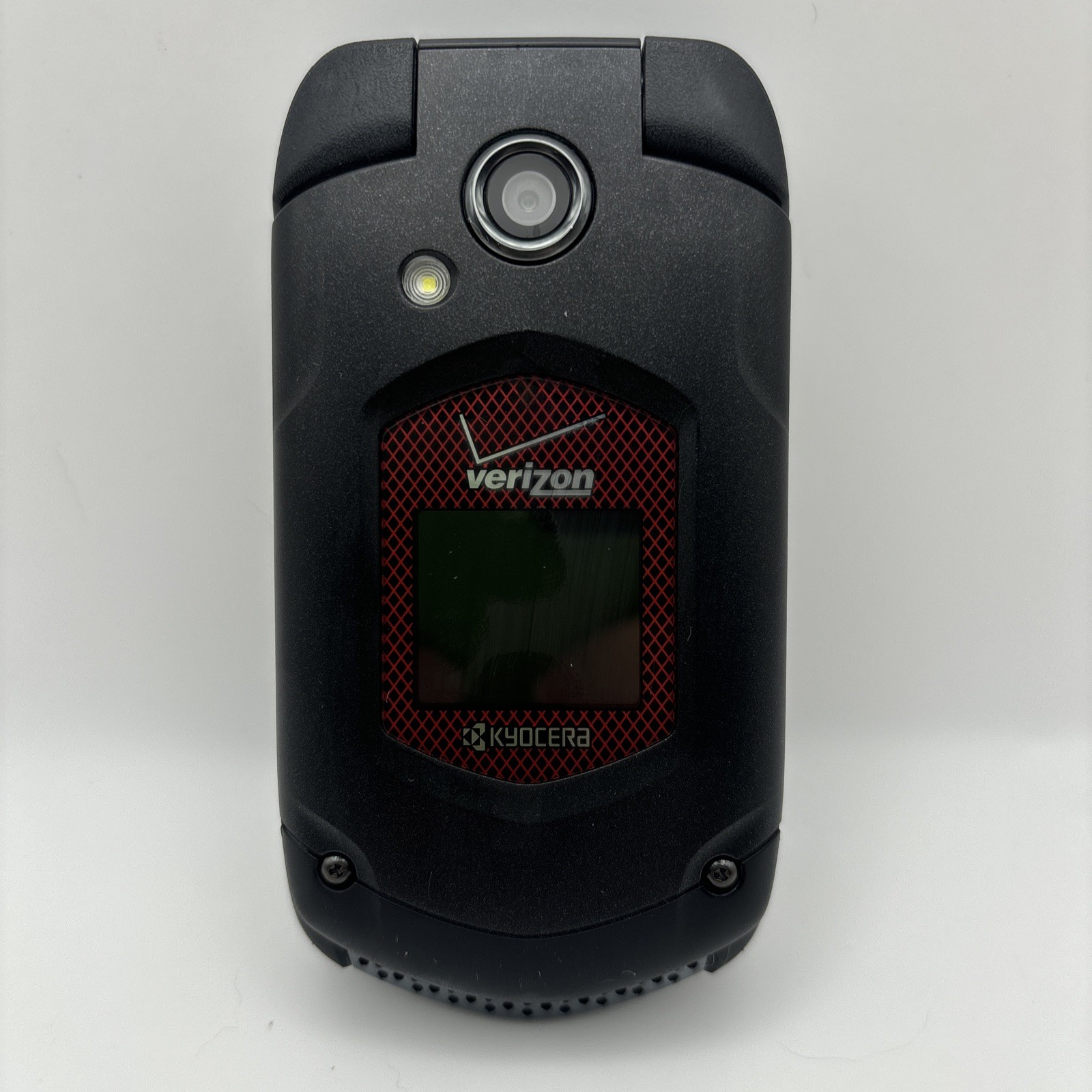 Kyocera DuraXV+ E4520 PTT, Black & Red 4GB (Verizon) Flip Cellular Phone