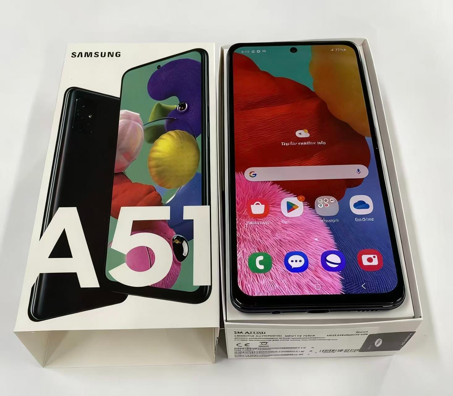 New Sealed Samsung Galaxy A51 128GB Factory Unlocked Black Smartphone