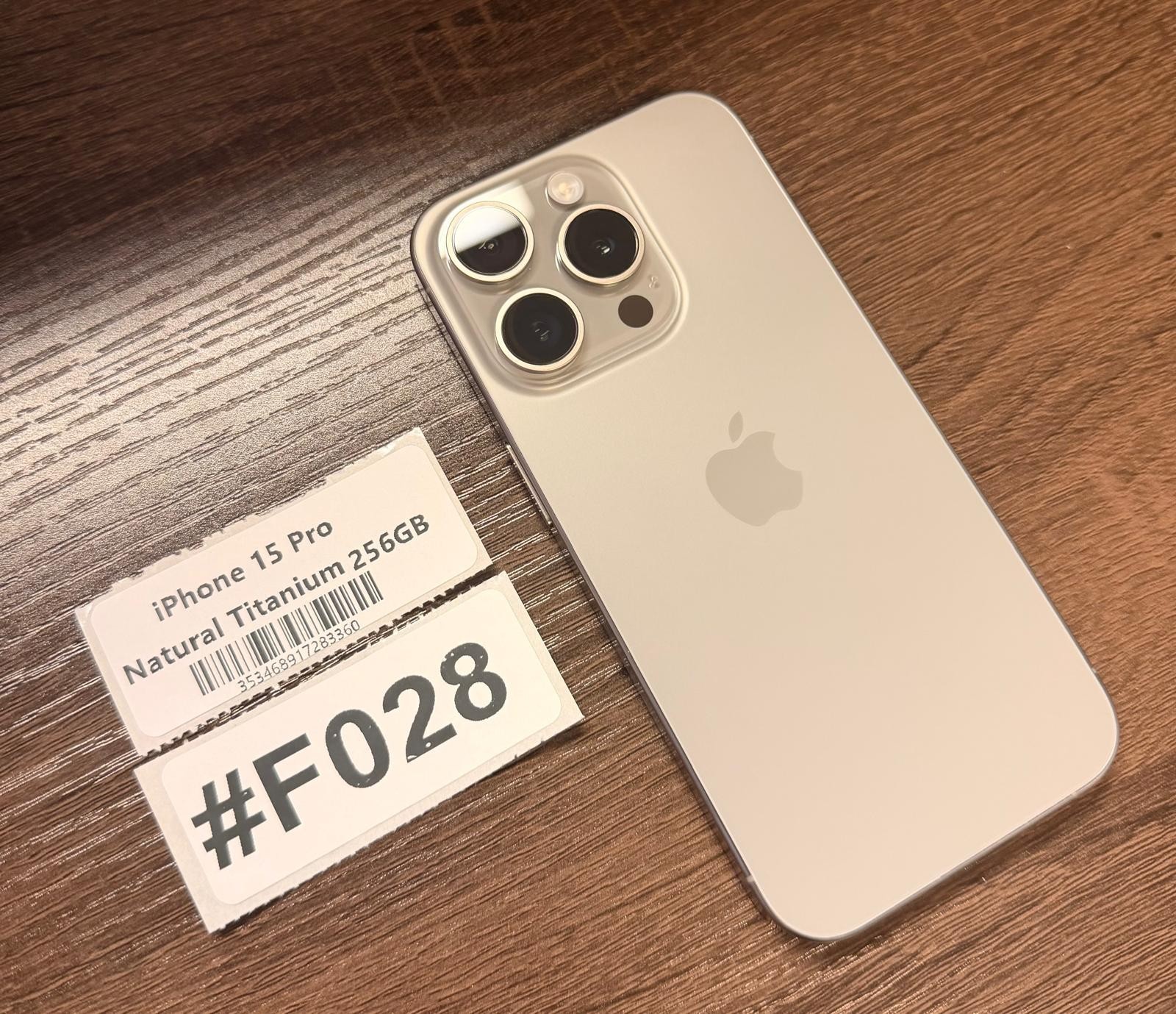 Apple iPhone 15 Pro 256GB Natural Titanim – For Use with AT&T- Read Seller Notes