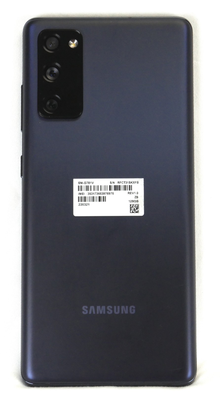 Samsung Galaxy S20 FE SM-G781V 128 GB Cloud Navy Unlocked Grade B No SIM