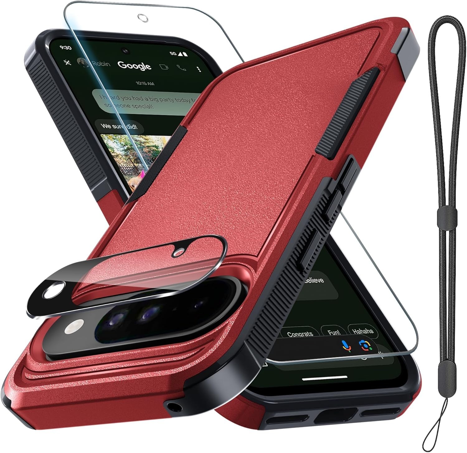 For Google Pixel 10 / 10 Pro Case With Shockproof Protection & 1x Tempered Glass