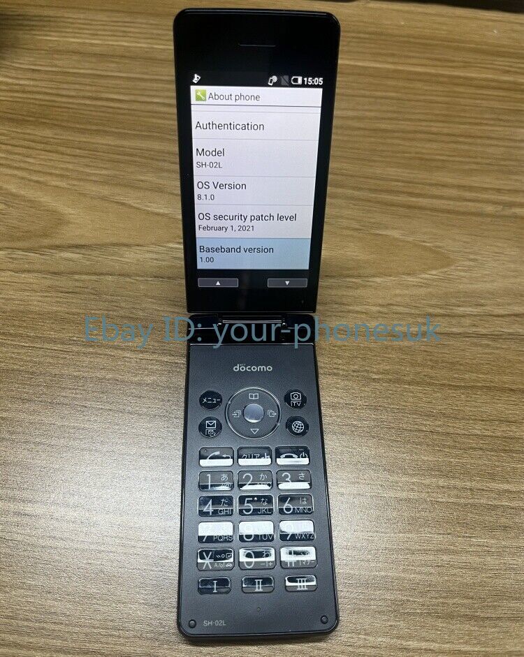 SHARP AQUOS KEITAI 2 SH02L 8GB Factory Unlocked Flip Phone 3.4 FROM JAPAN