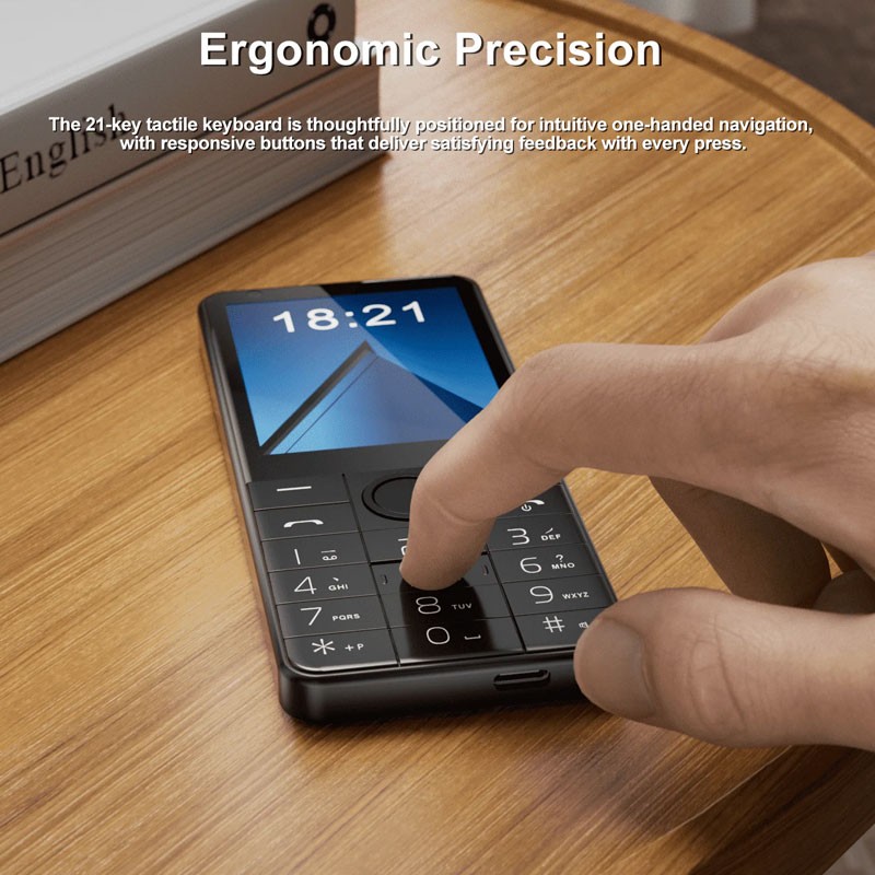 DOOV R77 PRO Ultra Slim Android 14 Smartphone Cell Phone Keyboard Student Mobile