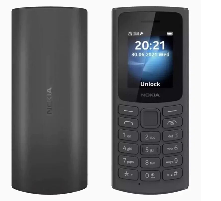 Nokia 105 4G (2023) 1.8″ 128MB ROM Dual SIM Wireless FM radio Mobile Phone