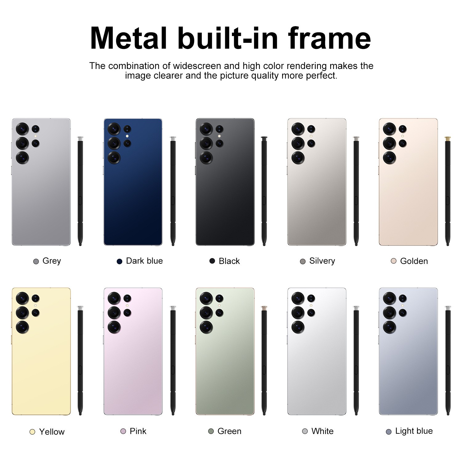 I25 Ultra 7.3 Inch Smartphone tylus 4+64G Real 4G Android 12 Mobile Phone