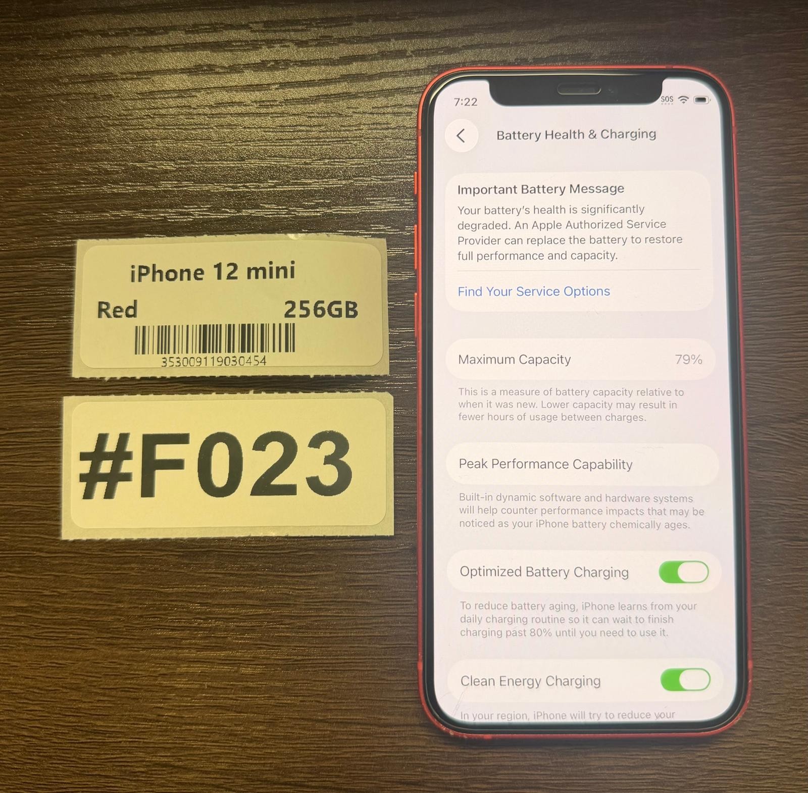 Apple iPhone 12 Mini 256 GB Red – Unlocked – Read Seller Notes