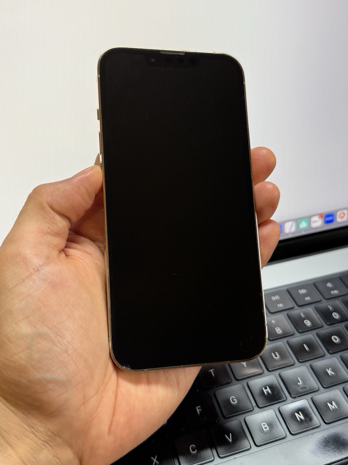 Apple iPhone 13 Pro Factory Unlocked Gold 128GB (Tiny Chip) #22459
